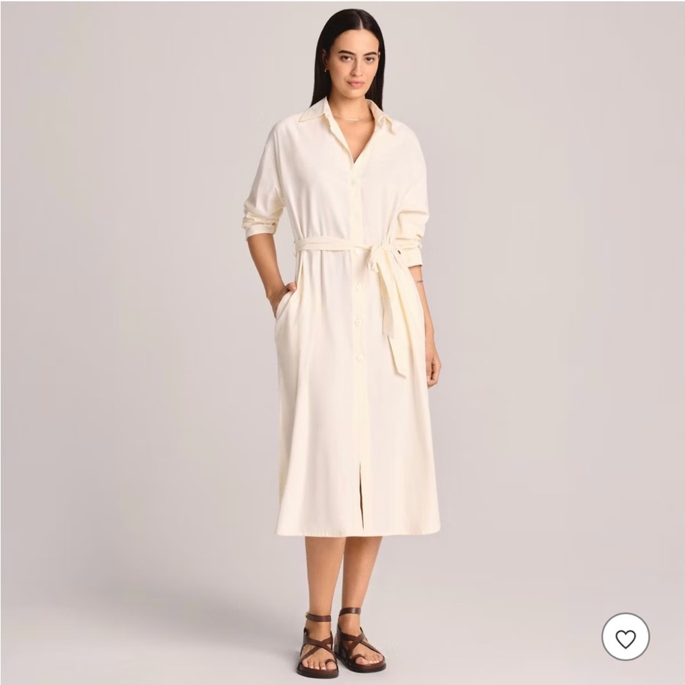 Vitamin A Cream Long Sleeve Dress